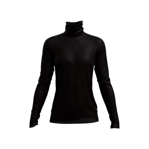 Dolcevita misto cashmere in tinta unita Nero EMME MARELLA- Francavilla Moda